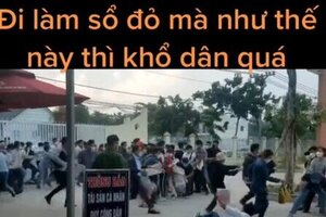 Bình Phước ra văn bản khẩn chấn chỉnh vụ hàng trăm người chen lấn làm sổ đỏ