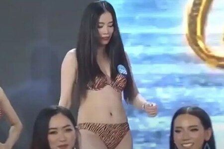 Nam Em lộ bụng mỡ, thân hình phát tướng trong đêm Chung khảo Miss World Vietnam 2022