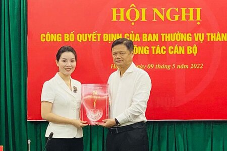 Nữ Phó bí thư Thành Đoàn Hà Nội giữ chức Phó chủ tịch quận Tây Hồ