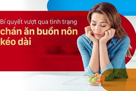 Bí quyết vượt qua tình trạng chán ăn buồn nôn kéo dài 