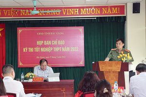 Bắc Giang họp Ban chỉ đạo kỳ thi tốt nghiệp THPT năm 2022