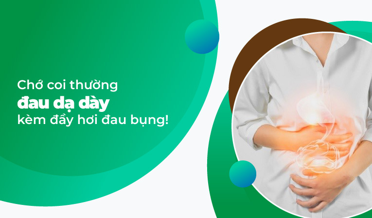  đau dạ dày kèm đầy hơi đau bụng