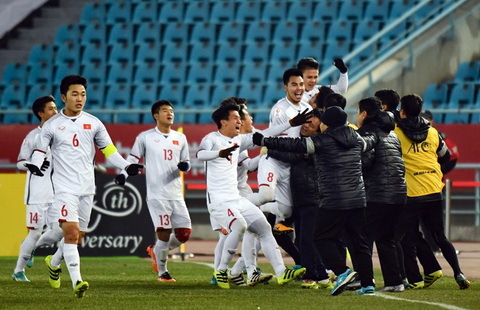 Trận bán kết giữa U23 Việt Nam và U23 Qatar năm 2018