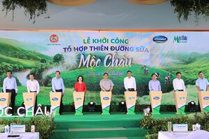 Vinamilk khởi công dự án tổ hợp thiên đường sữa Mộc Châu