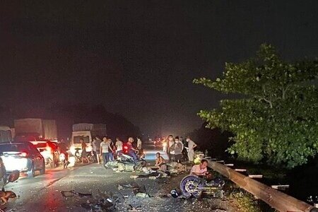 Mô tô phân khối lớn gây tai nạn tại Bắc Ninh khiến 3 người tử vong 