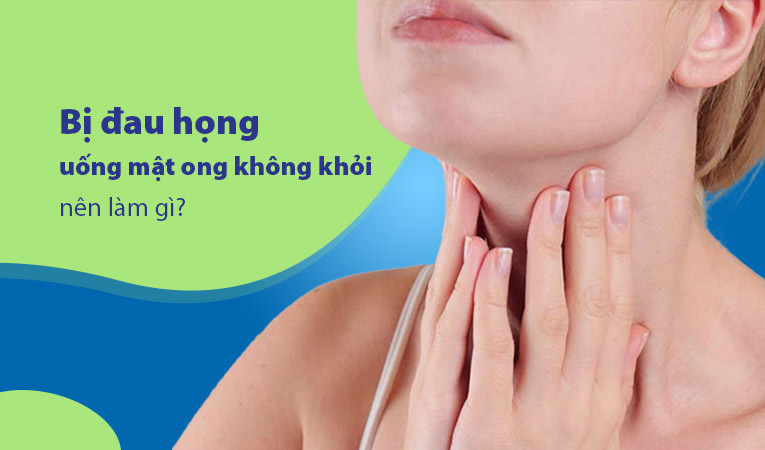 Đau họng uống mật ong