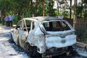 Vụ cháy xe ô tô ở Vĩnh Phúc: Nạn nhân tử vong là giám đốc công ty xây dựng