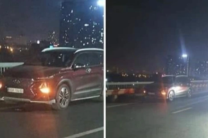 Tìm thấy thi thể nghi là tài xế bỏ ô tô trên cầu Thăng Long rồi mất tích