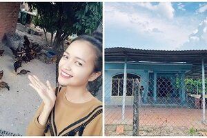 Bất ngờ với căn nhà cấp 4 đơn sơ của Hoa hậu Ngọc Châu ở Tây Ninh