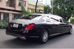 Mercedes-Maybach S650 Pullman 60 tỷ của thiếu gia Bùi Cao Nhật Quân xuống phố