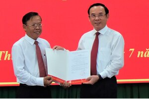 Trưởng ban Dân vận TP.HCM làm Bí thư Thành ủy Thủ Đức