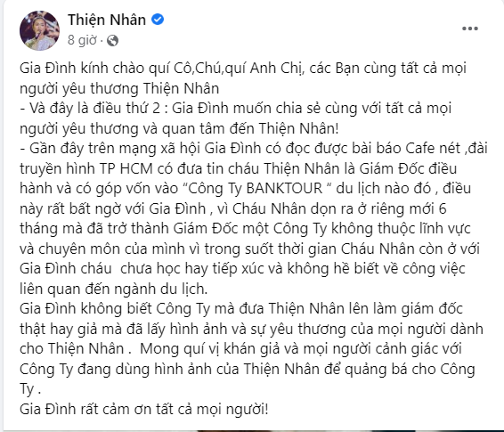 Gia đình thông báo mất liên lạc, quán quân The Voice Kids Thiện Nhân nói gì