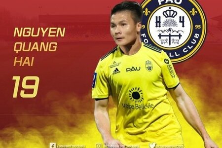 Lãnh đạo Pau FC kinh ngạc với sức hút của Quang Hải