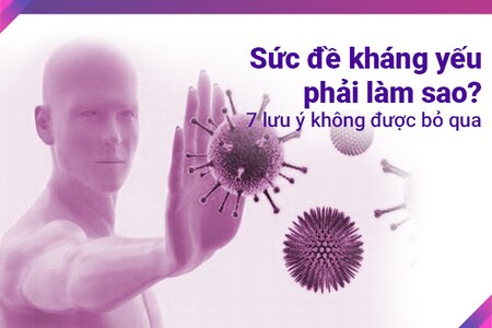 Sức đề kháng yếu phải làm sao – 7 lưu ý không được bỏ qua