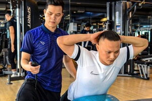 Trọng Hoàng chăm chỉ tập luyện, quyết tâm sớm trở lại