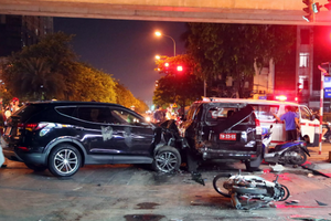 Lái xe Santafe gây tai nạn liên hoàn ở Hà Nội âm tính ma túy, không vi phạm nồng độ cồn