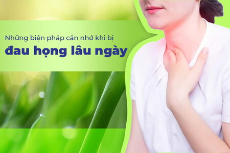 Những biện pháp cần nhớ khi bị đau họng lâu ngày