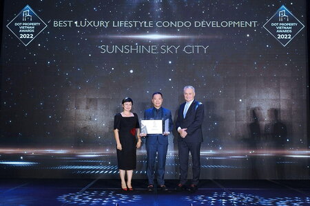 Sunshine Sky City nhận “cú đúp” giải thưởng tại Dot Property Vietnam Awards 2022