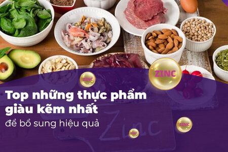 Top những thực phẩm giàu kẽm nhất để bổ sung hiệu quả