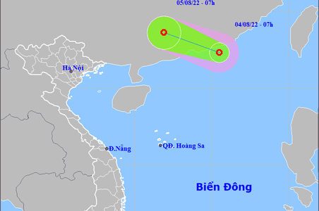Khu vực Biển Đông xuất hiện áp thấp nhiệt đới 