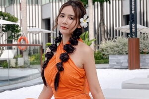 Vắng bóng Đình Tú, Huyền Lizzie mặc quyến rũ hút mắt sau phim “Thương ngày nắng về”