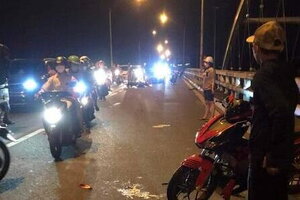 Vụ Đại úy công an bị xe tông khi làm nhiệm vụ: Người gây tai nạn cũng đã tử vong