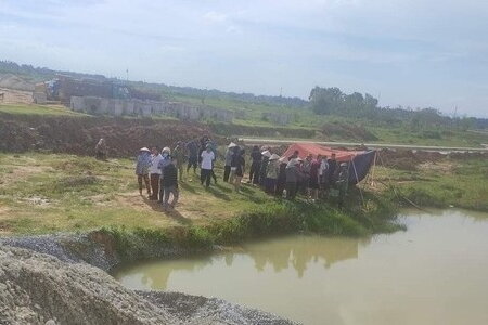 Tắm tại hố nước thuộc dự án Nam Vĩnh Yên, 3 học sinh đuối nước tử vong