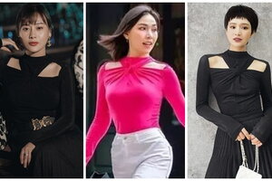 Phương Oanh diện mốt 'áo thị phi' giống Hiền Hồ, Hải Tú: Cứ mặc là vướng scandal tình cảm