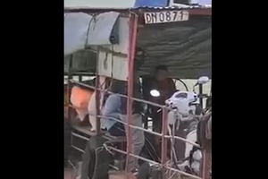 Bé trai 10 tuổi điều khiển phà chở khách qua sông Đồng Nai khiến nhiều người thót tim