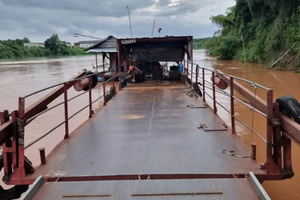 Xử phạt chủ phương tiện vụ 'tài công nhí' ôm vô lăng điều khiển phà chở khách qua sông