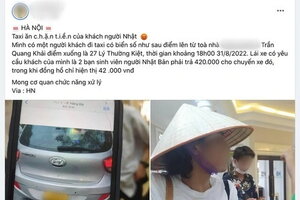 Vụ du khách Nhật Bản bị 'chặt chém' gấp 10 lần: Tài xế taxi xin lỗi, trả lại tiền