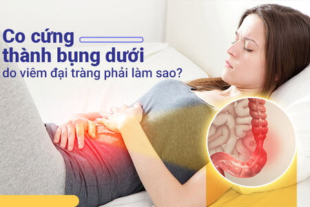 Co cứng thành bụng dưới do viêm đại tràng phải làm sao?