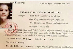 Tìm kiếm 2 chị em họ ở Nghệ An đột nhiên mất tích