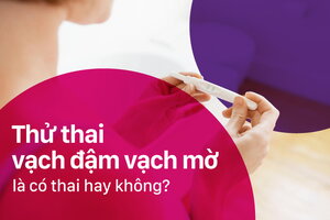 Thử thai vạch đậm vạch mờ là có thai hay không?