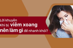 Lời khuyên “Khi bị viêm xoang nên làm gì để nhanh khỏi?”