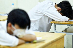 Nam sinh ngủ quên trong phòng thi tốt nghiệp THPT đã nhập học