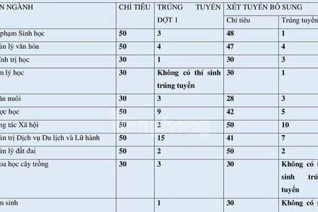 Nhiều ngành học không tuyển được thí sinh nào