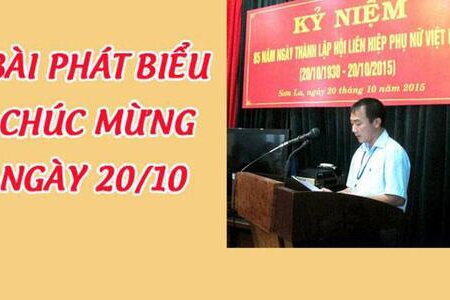 Bài phát biểu hay và ý nghĩa ngày 20/10/2022 mới dành cho lãnh đạo