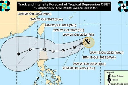 Biển Đông có thể đón thêm một cơn bão vào cuối tháng 10