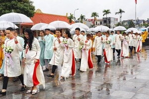 Thái Nguyên tổ chức lễ cưới tập thể cho công nhân lao động khó khăn