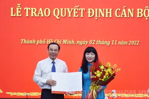 Giám đốc Sở Tài chính làm Phó trưởng Ban Nội chính Thành ủy TP.HCM