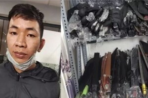 Bình Dương: Thanh niên mang còng số 8 đi bán bị công an bắt quả tang, khám xét nhà lộ ra cả kho vũ khí