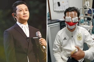 Vì đam mê World Cup, một nam ca sĩ gặp chấn thương ở mắt, có thể mù vĩnh viễn