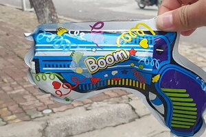 Ra quân xử lý sau vụ 6 học sinh tiểu học nhập viện do súng đồ chơi