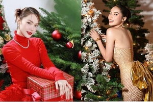 Facebook sao Việt rộn ràng không khí Giáng sinh 2022
