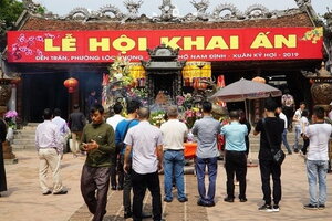 Nam Định tổ chức lễ hội khai ấn đền Trần trở lại sau 3 năm tạm dừng vì dịch Covid-19