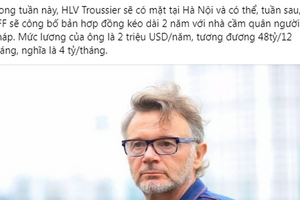 Nhà báo Minh Hải hé lộ hợp đồng của VFF với HLV Troussier