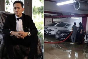 Ô tô của ca sĩ Duy Mạnh bỗng dưng bốc cháy dưới hầm chung cư