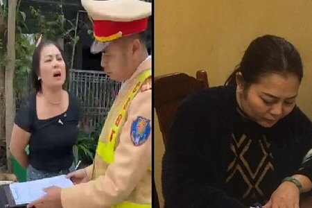 Người phụ nữ lăng mạ CSGT ở Thanh Hóa từng bị xử phạt vì hành hung người khác