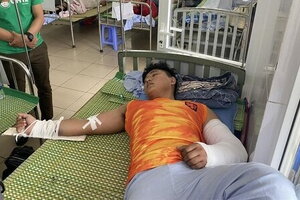 Sức khỏe của nam shipper bị vợ chồng khách hàng đánh gãy 2 tay hiện ra sao?